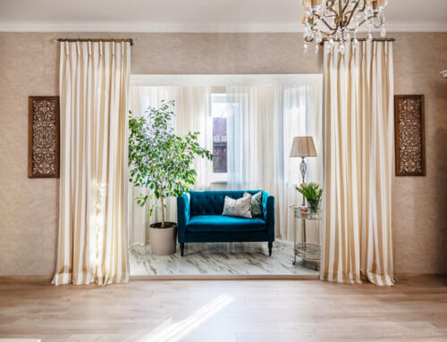 Утро в саду, обновление текстиля в гостиной